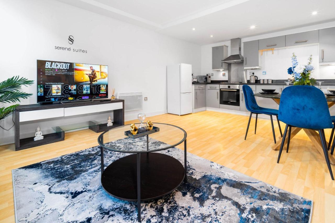 Beautiful Birmingham Central Spacious Apartment-Free Parking, Wifi, Contractors, Hs2, Bullring, Birmingham City Fc Buitenkant foto